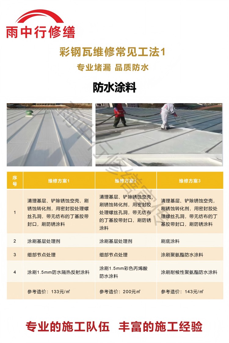 白鹭湖管理区彩钢瓦屋面翻新